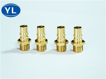 CNC turning parts - copper workpieces